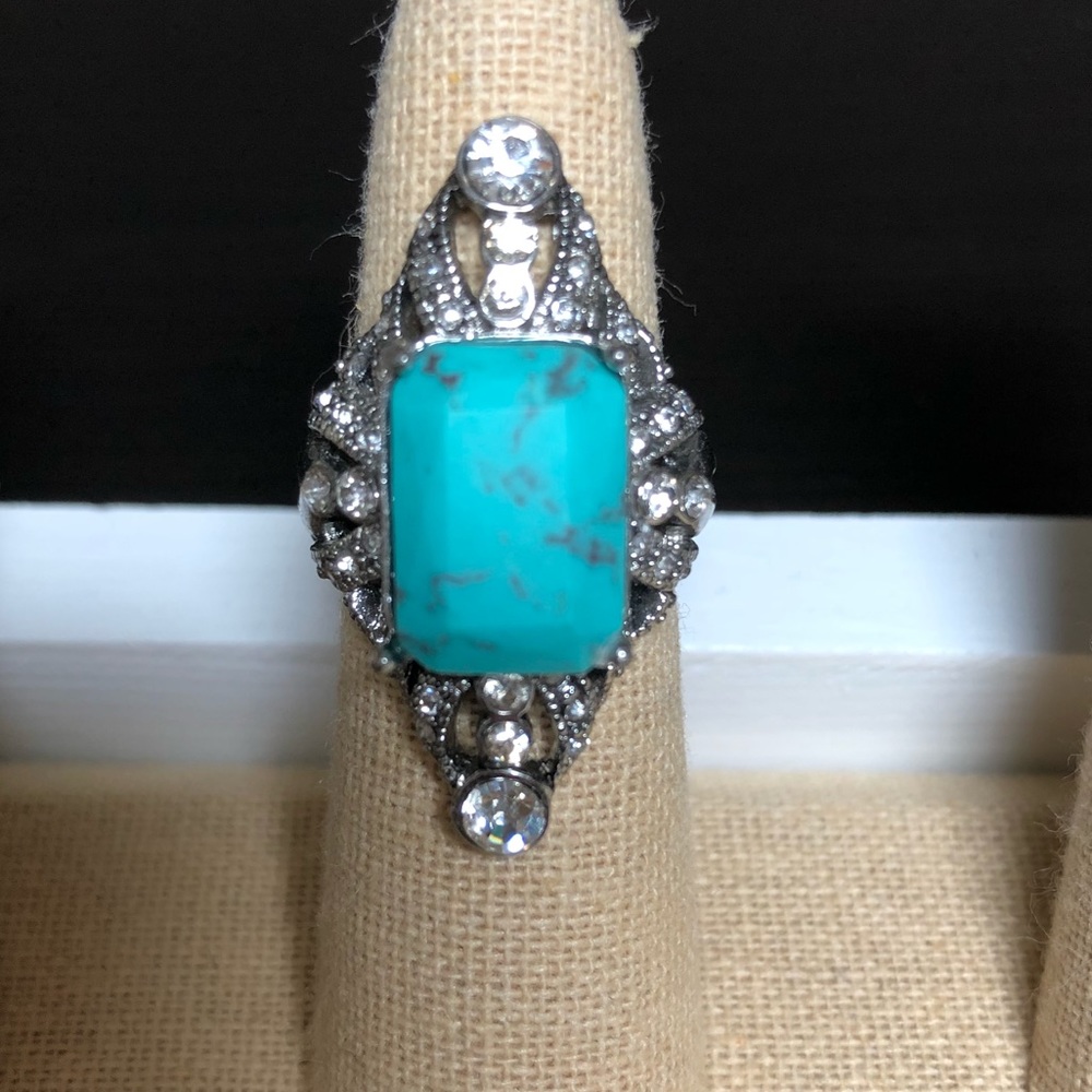 Palm Royals Turquoise Statement Ring